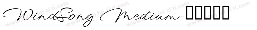 WindSong Medium字体转换
